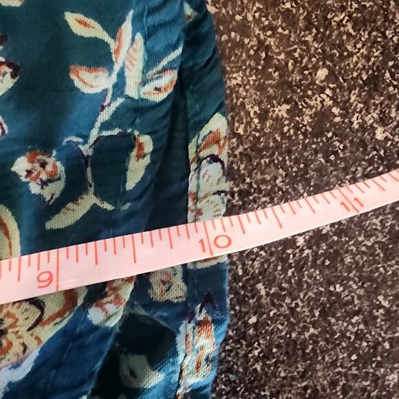 Prairie Boho Cottagecore puff sleeve flowy midi dress Sz S Angie vacation - Picture 2 of 7